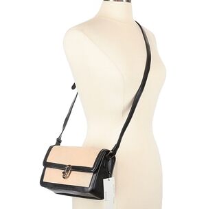 Chic Black and Tan Crossbody Bag